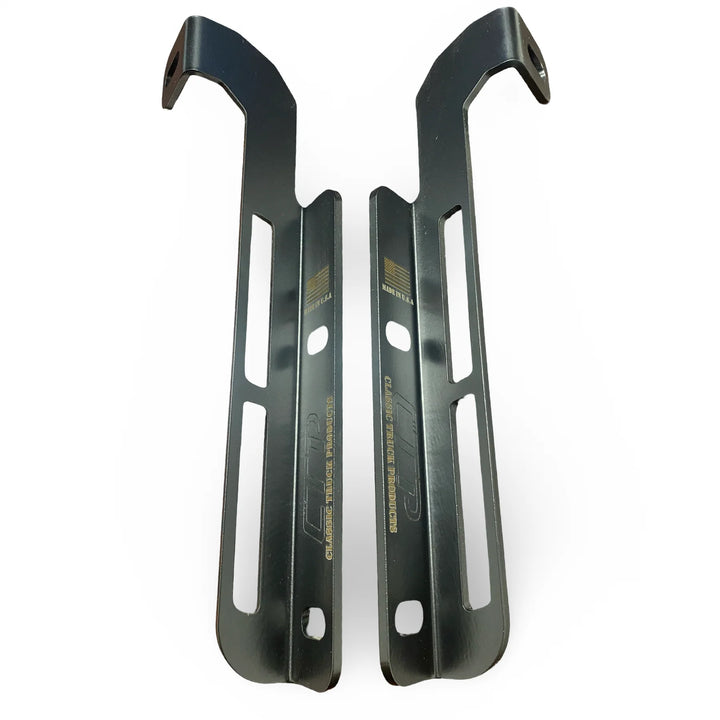 OBS Ford - BRONCO / F-Series - COWL LIGHT - DITCH LIGHTS Brackets - Bare Metal