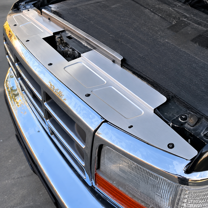(1992-1997) OBS Ford Core Support Cover | Single Piece Bead Rolled
