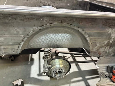 1953-1956 Ford F100 Pickup Truck Custom Bed STEEL REAR WHEEL TUBS 3"