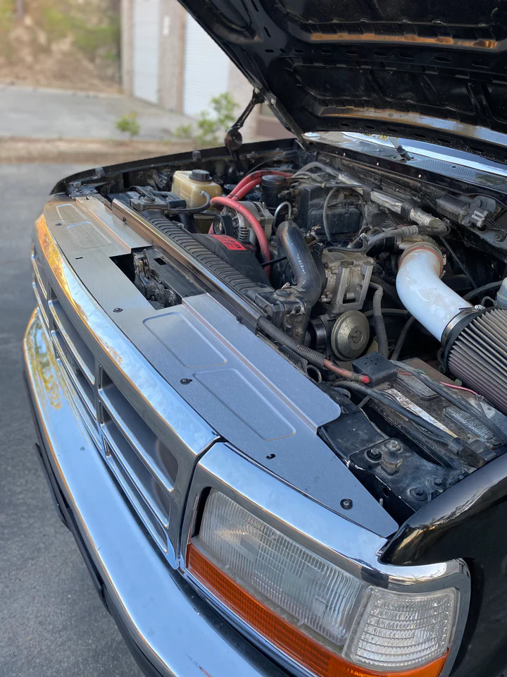 OBS Ford-Core Support / Radiator Cover-Air Deflector (Bead Rolled)