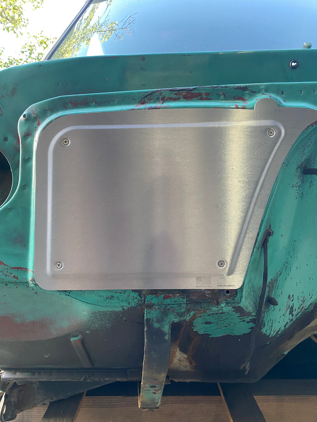 1967-72 Chevy C10 Heater Core Delete - Firewall Filler - Perimeter Bead Roll (BOLT IN)