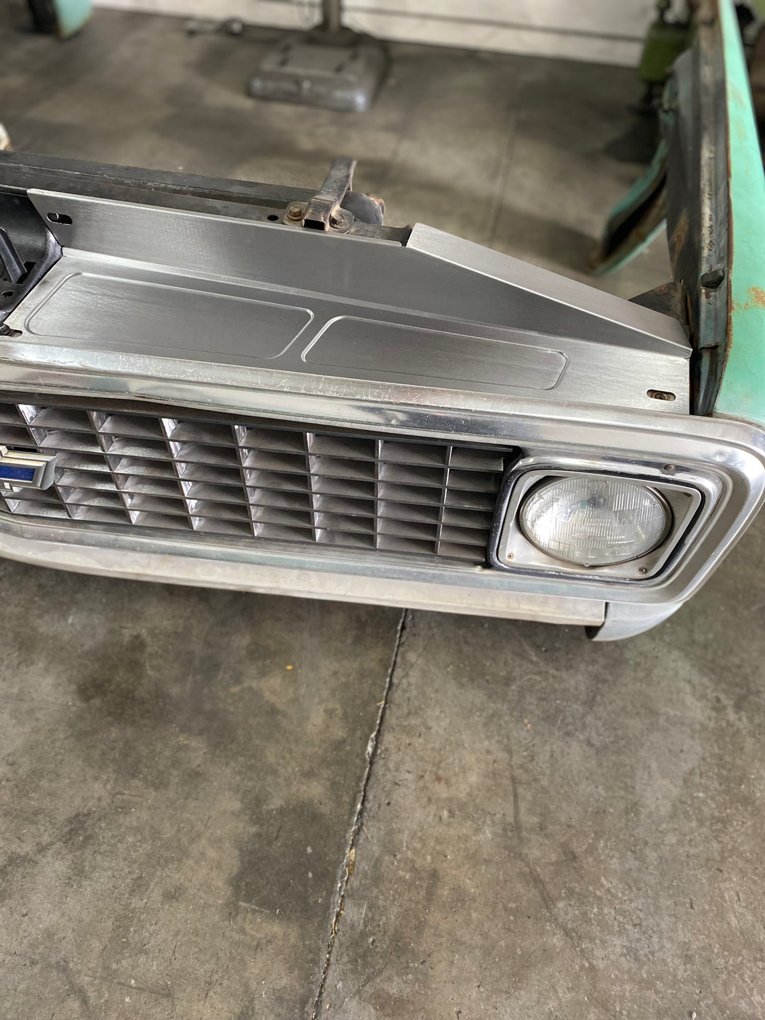 1969-72 Chevy C10 Core Support-Grille Cover / Filler Panel - Classic Bead Roll - Style 2