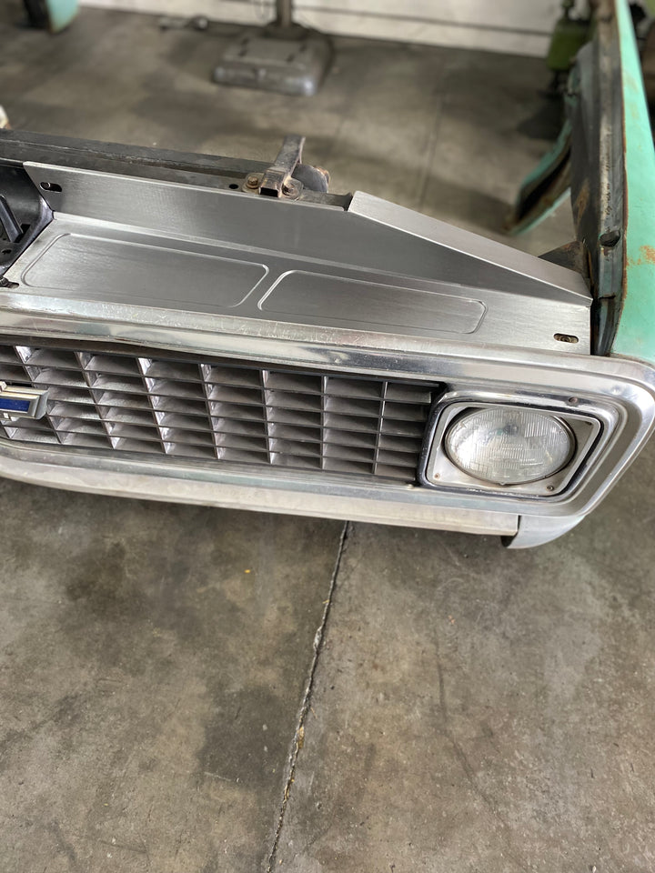 1969-72 Chevy C10 Core Support-Grille Cover / Filler Panel - Classic Bead Roll - Style 2