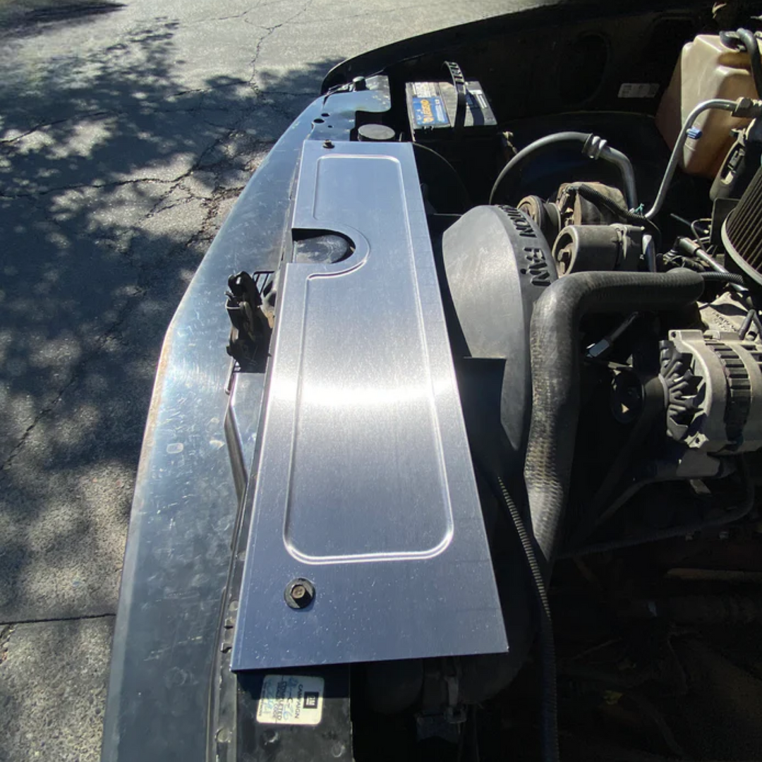 1988-98 Chevy/GMC OBS Radiator Cover - Classic Bead Roll (Shorty Style) - SILVERADO - TAHOE - GMT400
