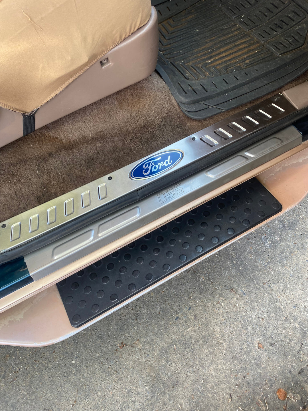 1980-97 F-Series Ford- Door Jamb/SILLS Scuff Plates - Paint Protector [SINGLE CAB]