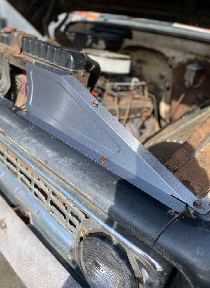 1960-66 Chevy C10 Core Support Covers - Classic Bead Roll - Style 1