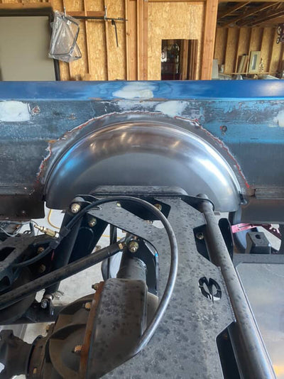 1953-1956 Ford F100 Pickup Truck Custom Bed STEEL REAR WHEEL TUBS 3"