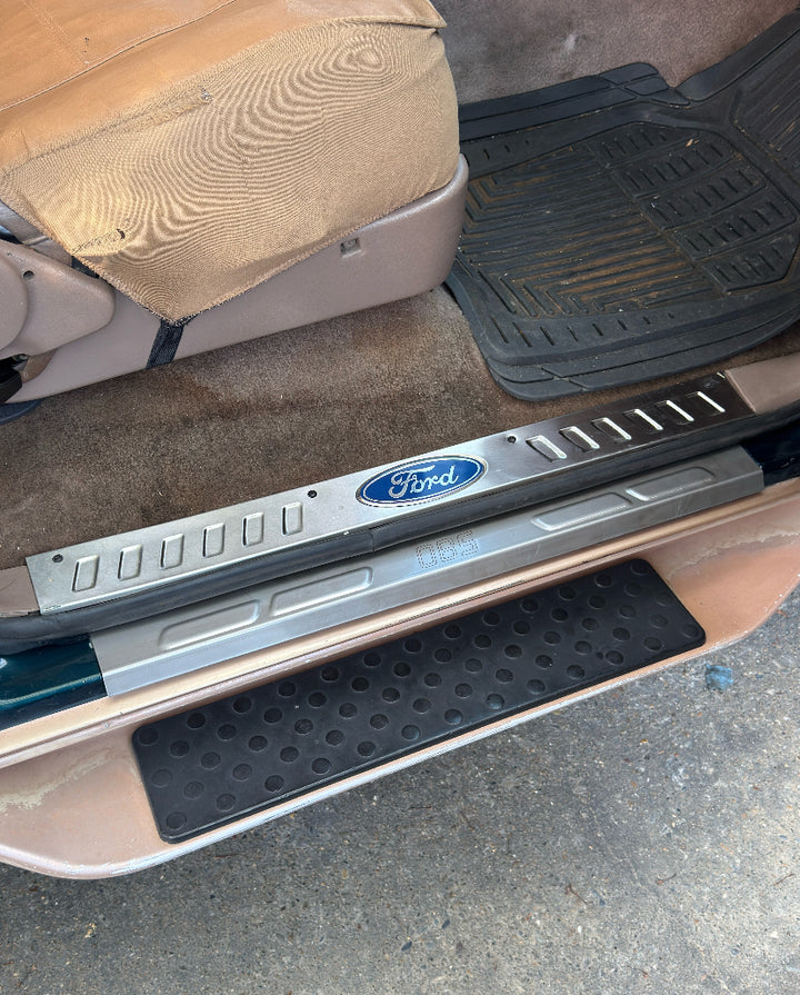 1980-97 F-Series Ford- Door Jamb/SILLS Scuff Plates - Paint Protector [SINGLE CAB]