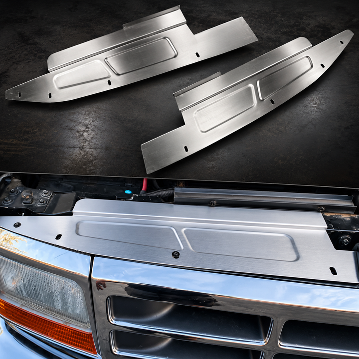 (1992-1997) OBS Ford Core Support Cover | 2-Piece Bead Rolled