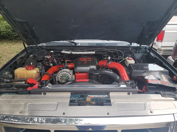 (1992-1997) OBS Ford Core Support Cover | Single Piece Bead Rolled