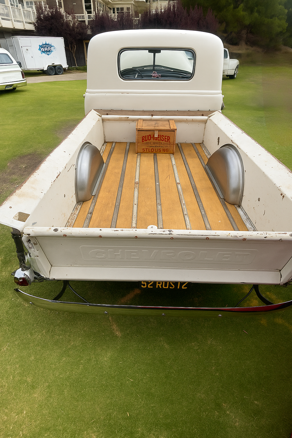 1953-1956 Ford F100 Pickup Truck Custom Bed STEEL REAR WHEEL TUBS 3"
