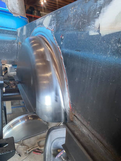 1953-1956 Ford F100 Pickup Truck Custom Bed STEEL REAR WHEEL TUBS 3"