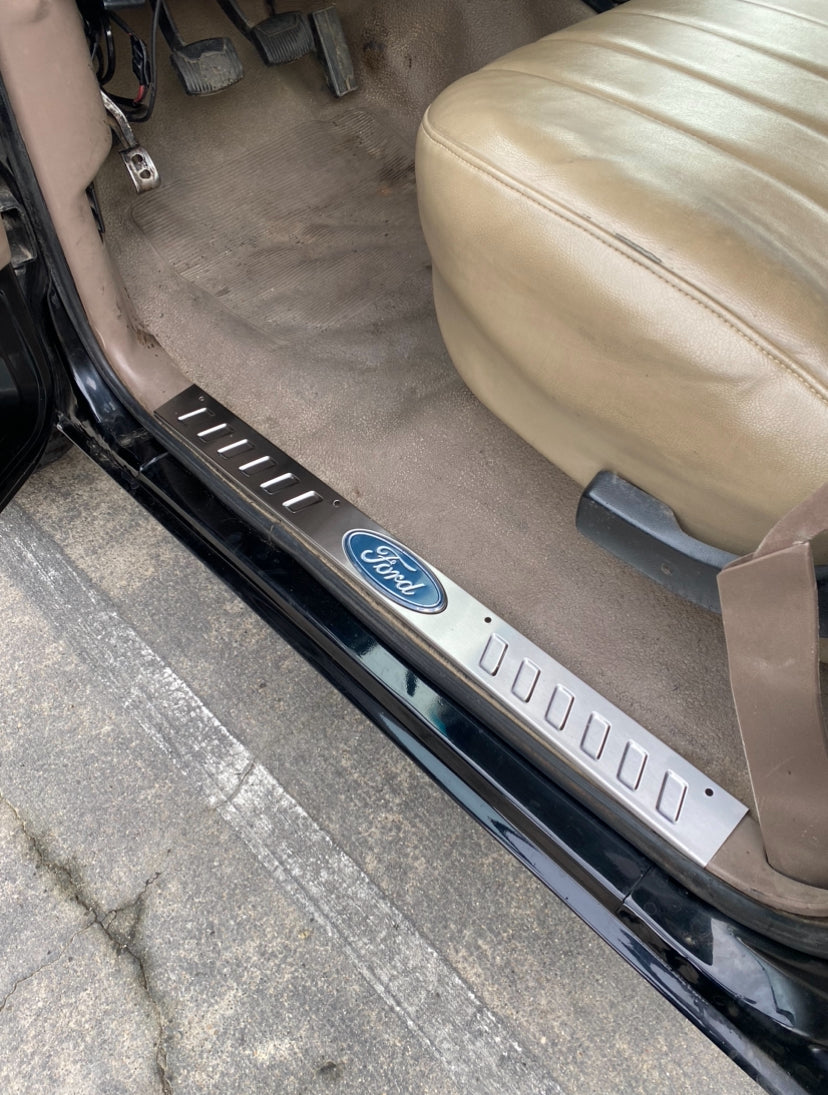 OBS Ford- Door Sills - F Series & Bronco Sill Plates - Alumaduty Style