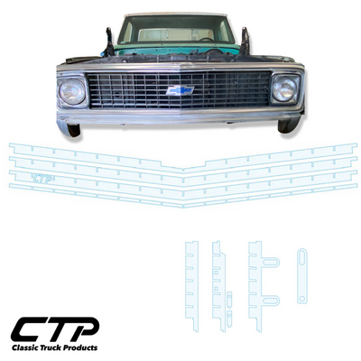 71-72 C10 CHEVY GRILLE DXF FILES
