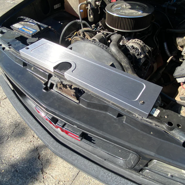 1988-98 Chevy/GMC OBS Radiator Cover - Classic Bead Roll (Shorty Style) - SILVERADO - TAHOE - GMT400