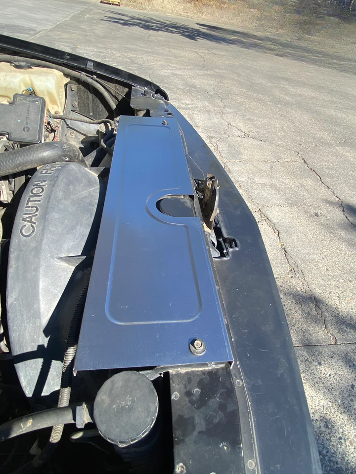 1988-98 Chevy/GMC OBS Radiator Cover - Classic Bead Roll (Shorty Style) - SILVERADO - TAHOE - GMT400