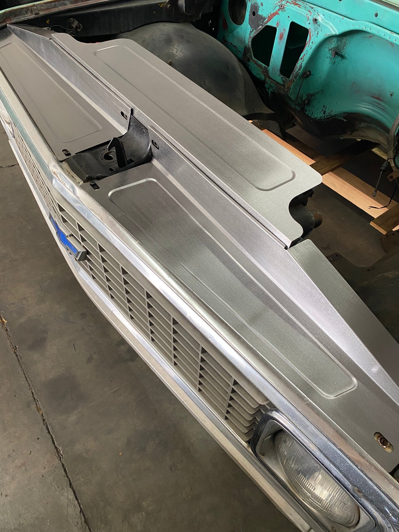 69-72 Chevy C10 3 Piece Core Support - Radiator Cover / Filler Panel-C ...